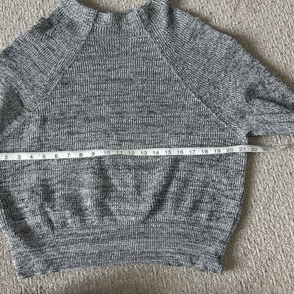Free People Sweater Women’s M Gray Crew Neck Oversized Comfort Cabincore Casual - Picture 10 of 11